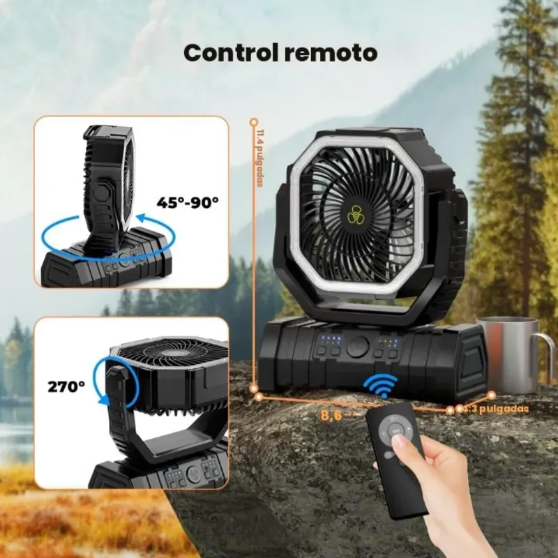 VENTILADOR RECARGABLE PORTÁTIL 20 MIL MAH 