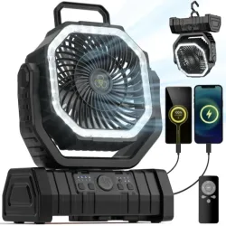 VENTILADOR RECARGABLE PORTÁTIL 20 MIL MAH 