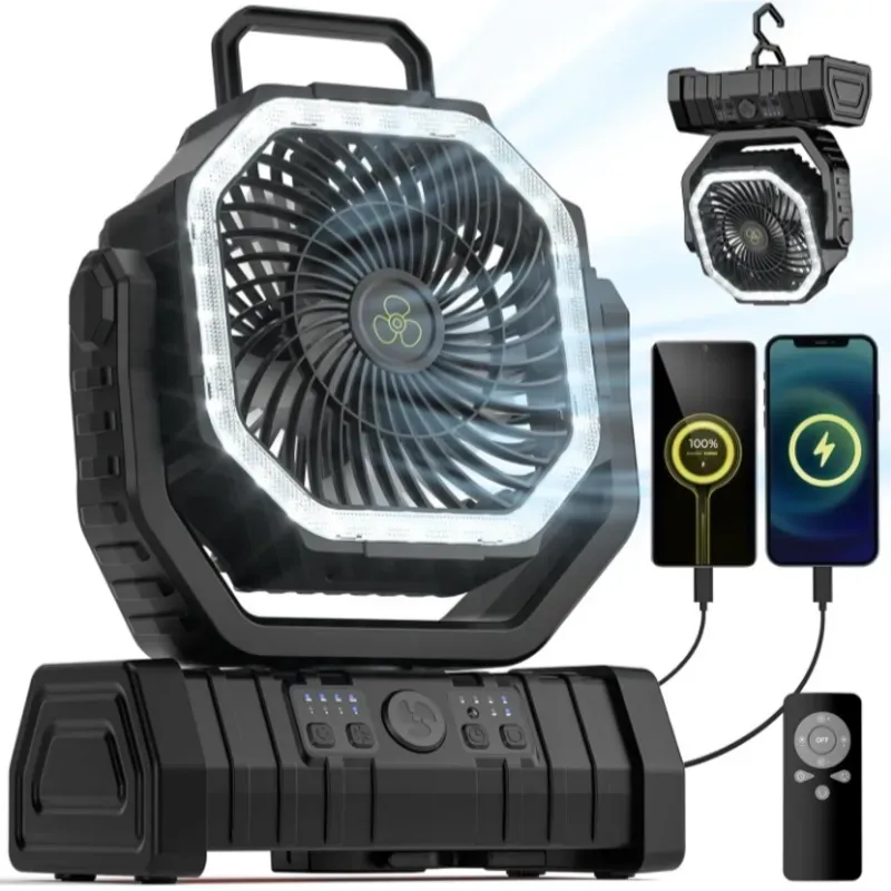 VENTILADOR RECARGABLE PORTÁTIL 20 MIL MAH 