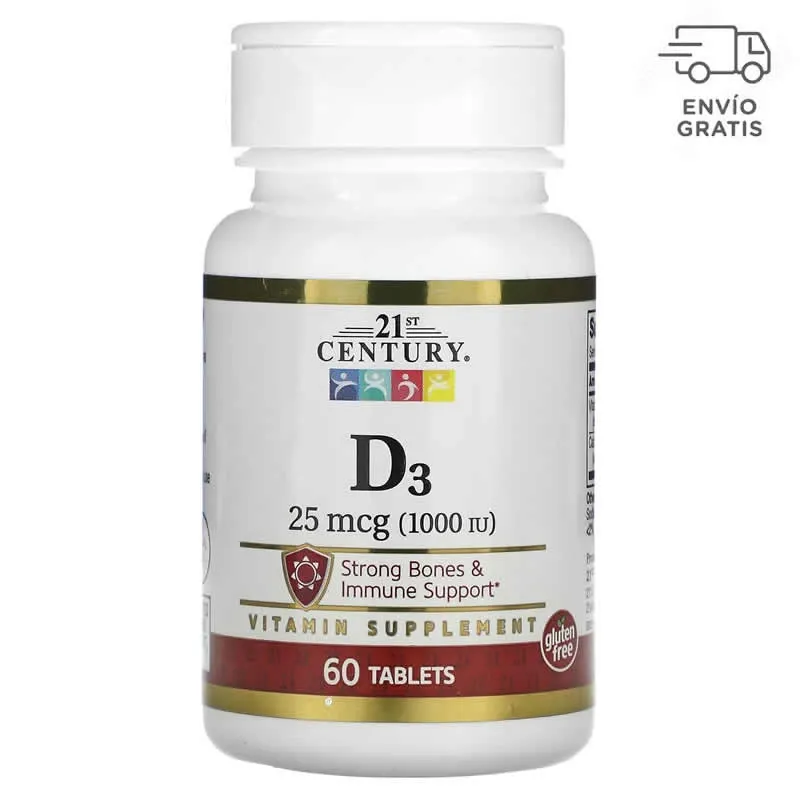 21st Century D3 25 mcg (1000 UI)