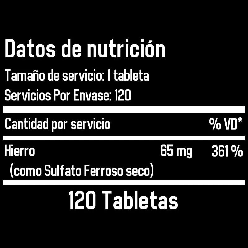 21st Century, Hierro, 65 mg, 120 comprimidos