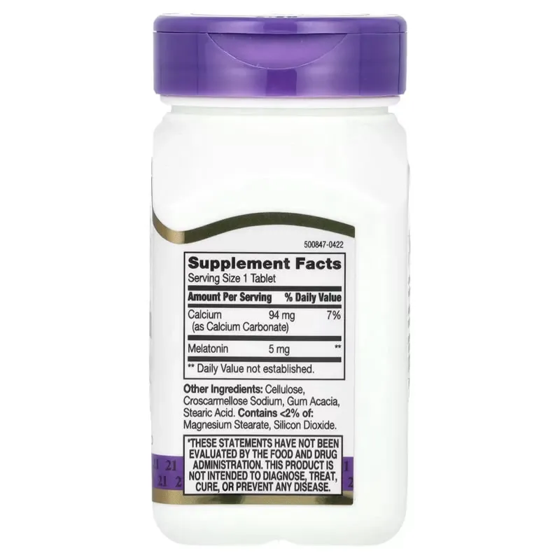 21st Century, Melatonin, 5 mg, 120 Tablets