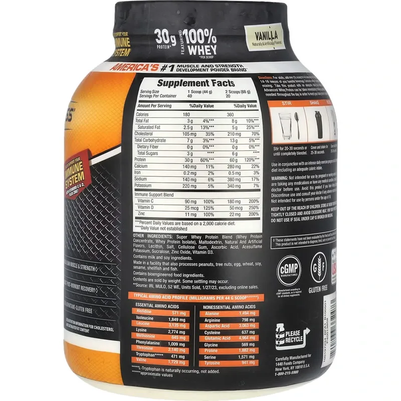 Body Fortress Whey Protein 3.9 lb