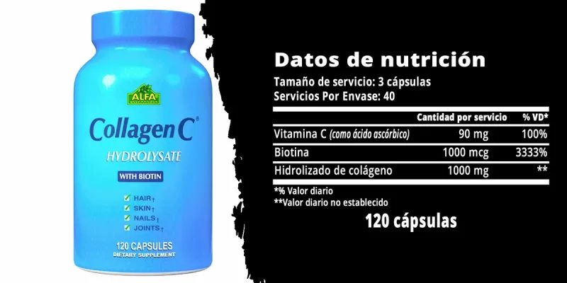 Alfa Colágeno C Hidrolizado 120 cáps
