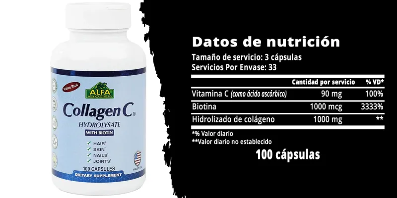 Alfa Colágeno C Hidrolizado 100 cáps