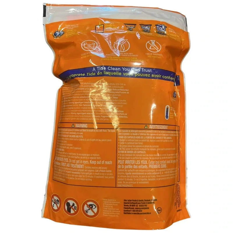 Tide PODS Packs de Detergente Líquido para Ropa, Aroma a Pradera Primaveral, 39 Unidades