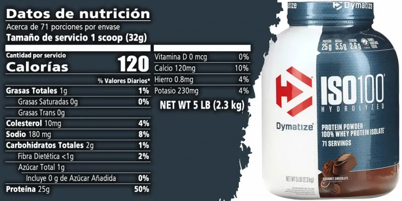 Whey Protein(Proteina) Dymatize ISO100 Hydrolyzed 5 LB