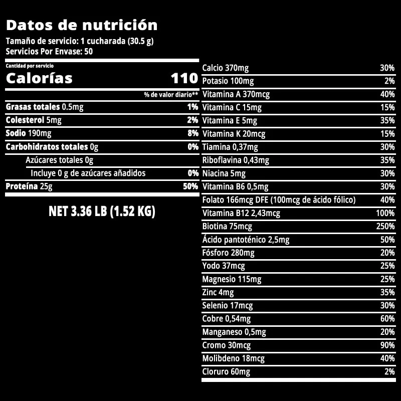 ISOPURE® Aislado de proteína de suero