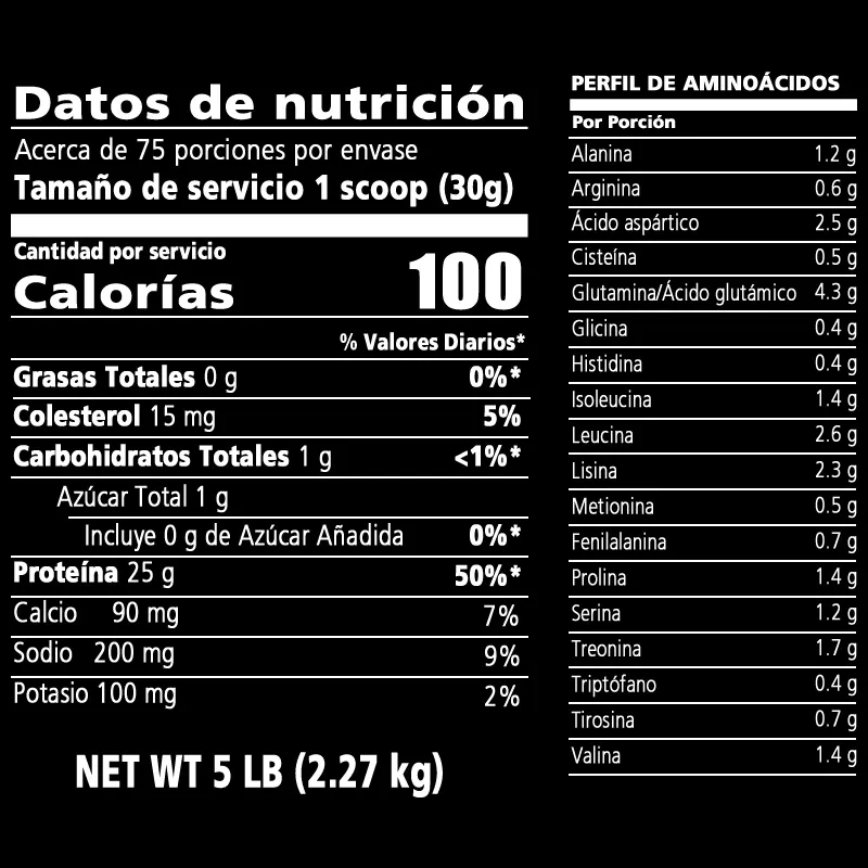 ISOWHEY 100% Whey Protein Isolate 5LB