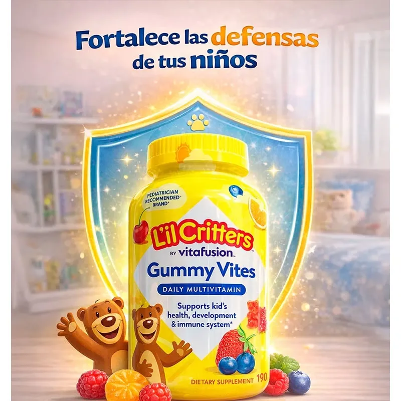 L'il Critters Gummy Vites - Multivitamínico diario para niños 300 gomitas