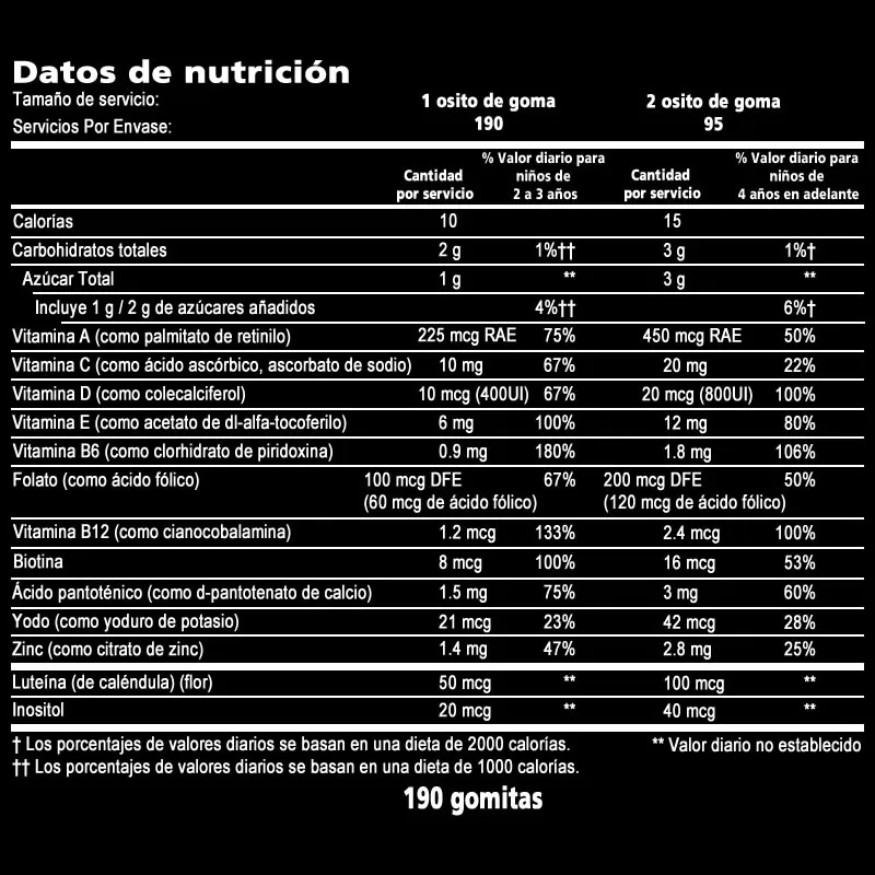 L'il Critters Gummy Vites - Multivitamínico diario para niños