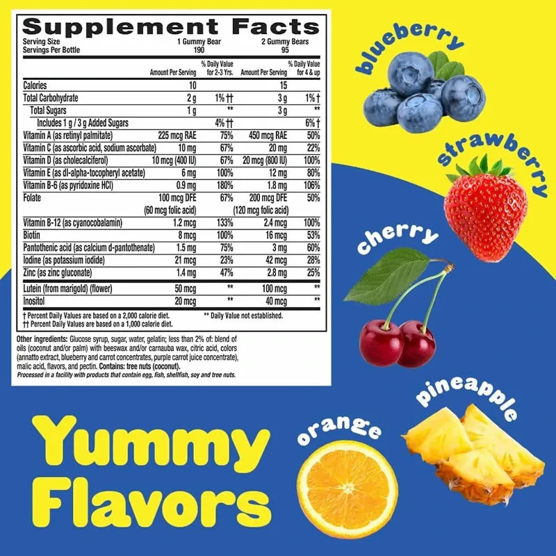 L'il Critters Gummy Vites - Multivitamínico diario para niños