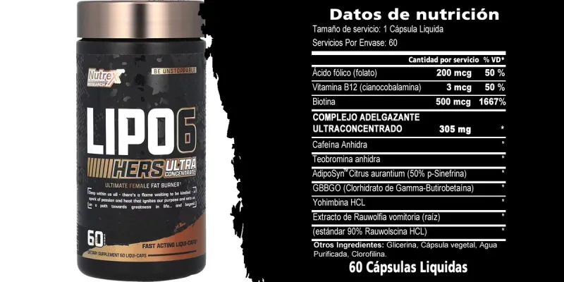 Lipo 6 Hers Ultraconcentrado, 60 cápsulas 