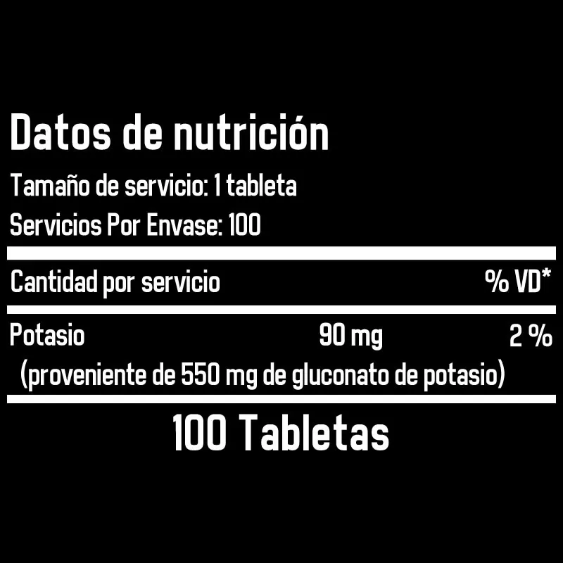 Nature Made Gluconato de Potasio 550 mg, 100 Unidades