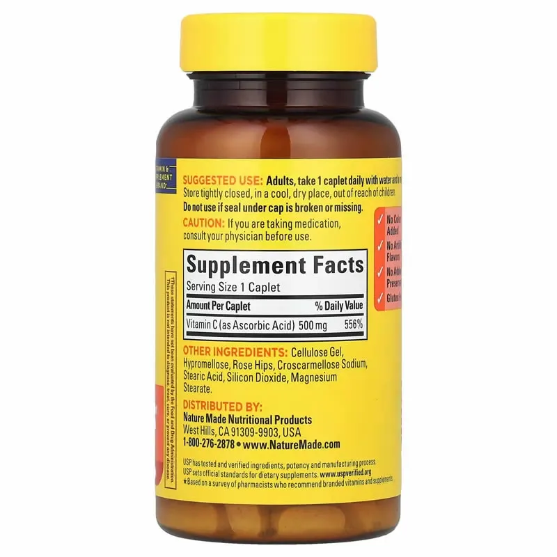 Nature Made, Vitamina C, 500 mg, 130 comprimidos