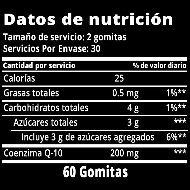 Nature's Bounty, Gomitas con CoQ-10, Melocotón y mango, 60 gomitas (100 mg por gomita) 