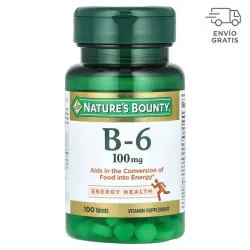 Nature's Bounty Vitamina B6, 100 mg, 100 tabletas
