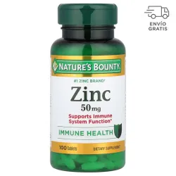 Nature's Bounty Zinc 50 mg, 100 comprimidos