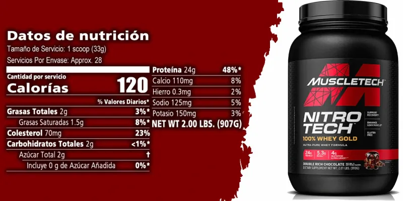 Nitrotech 100% Whey Gold 2 lb