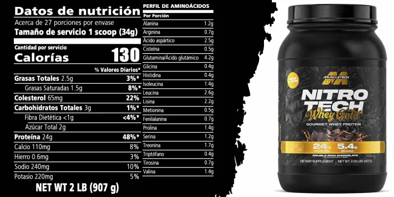 Nitrotech 100% Whey Gold 2 lb