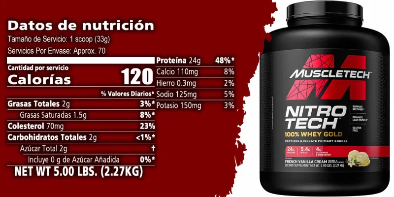 Nitrotech 100% Whey Gold 5 lb