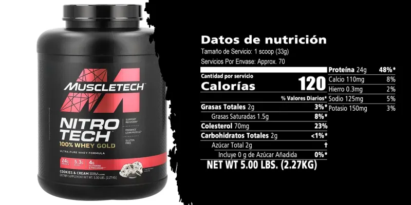 Nitrotech 100% Whey Gold 5 lb