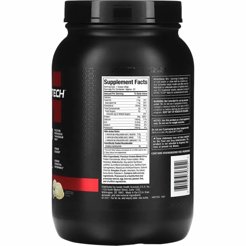 Nitrotech Whey Protein 2,2 lb