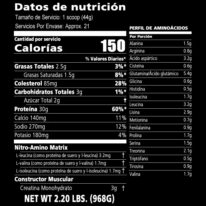 Nitrotech Whey Protein 2,2 lb