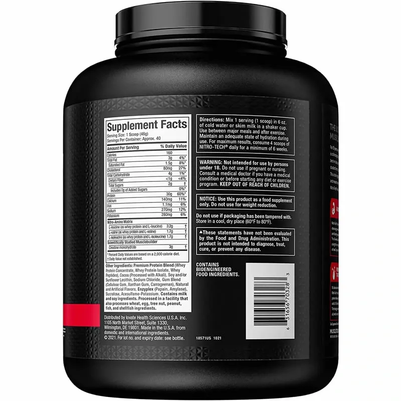 Nitrotech Whey Protein 4 lb