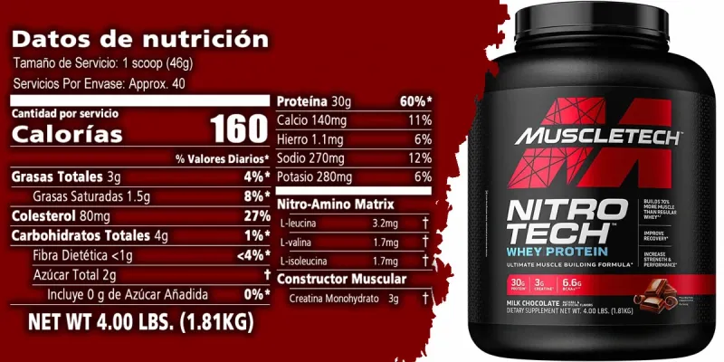 Nitrotech Whey Protein 4 lb