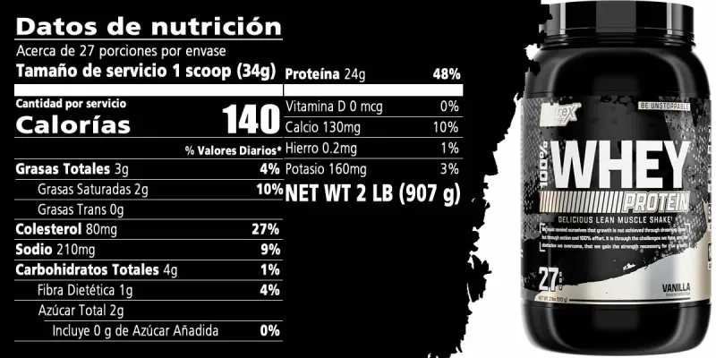 Nutrex 100 % Whey premium 2 lbs