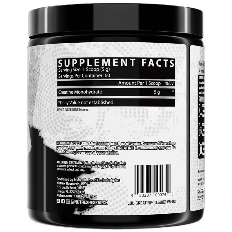 Creatina Nutrex Creatine Monohydrate 200