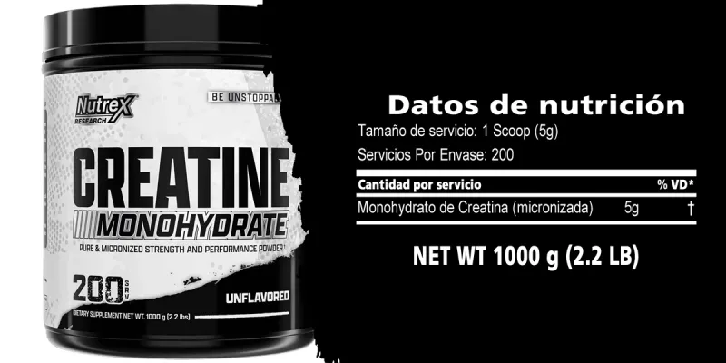 Creatina Nutrex Creatine Monohydrate 200