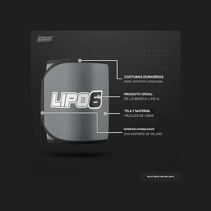 Nutrex Lipo-6 Cinturón + Lipo 6 Defining Gel