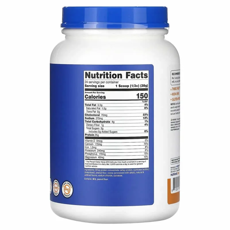 Nutricost Whey Protein, 907 g (2 lb)