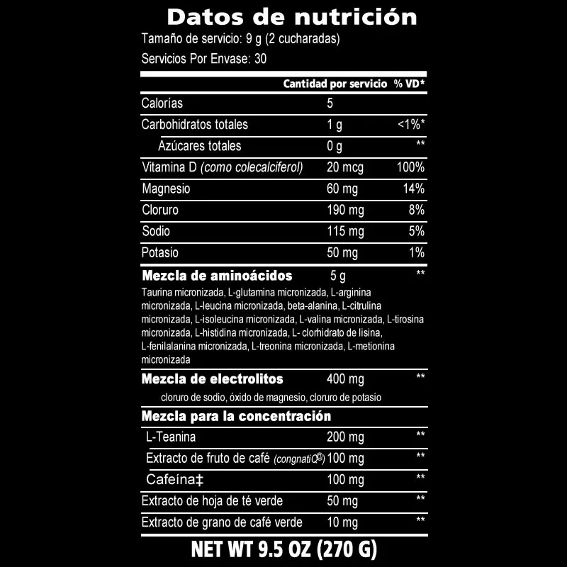 Optimum Nutrition Amino Energy Plus Electrolitos Energy Drink Powder