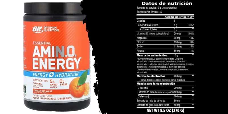 Optimum Nutrition Amino Energy Plus Electrolitos Energy Drink Powder