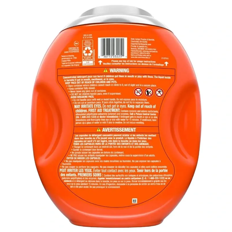 Tide Ultra OXI Power PODS con eliminadores de olores, 63 unidades para suciedad visible e invisible