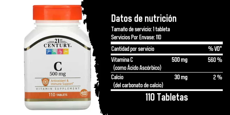 21st Century, Vitamina C 500 mg