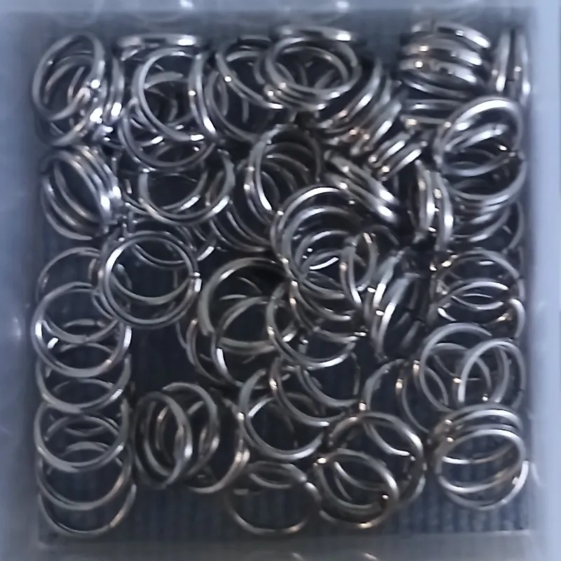 Aros de conexión plateado 6mm