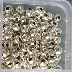Balines plásticos plateados de 4mm