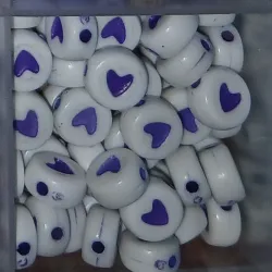 Corazones morados