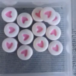 Corazones rosa claro