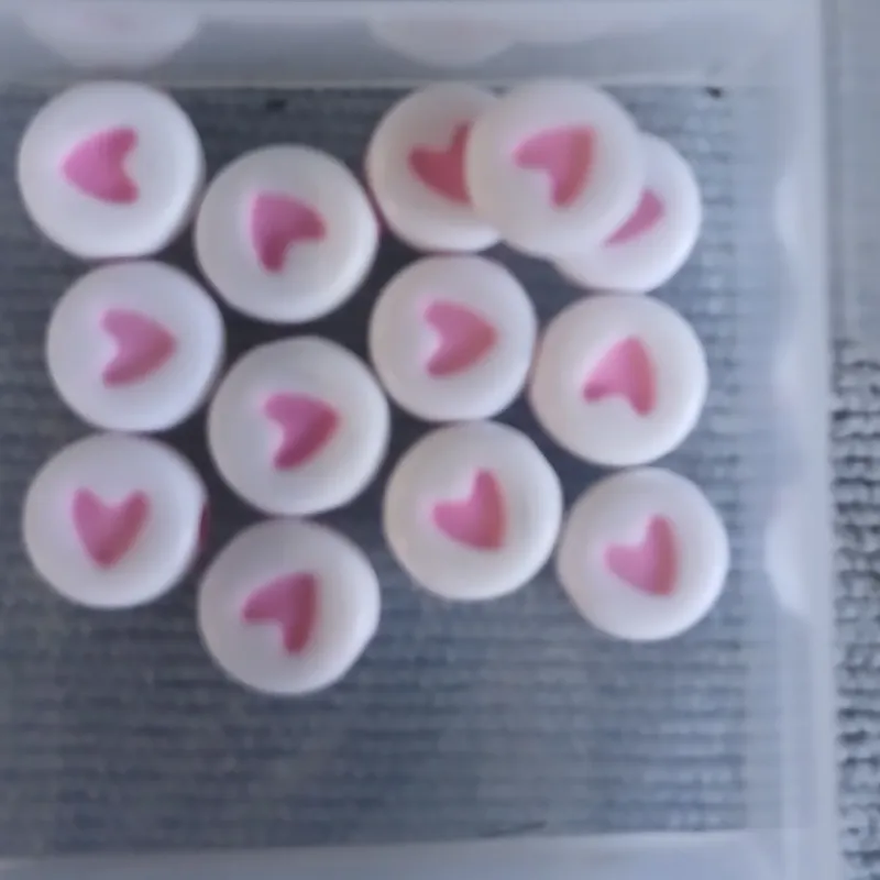 Corazones rosa claro