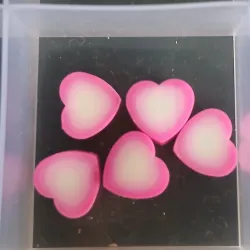 Corazones rosa oscuro