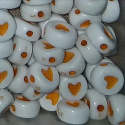 Corazones naranja