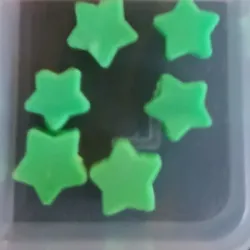 Estrellas verdes claras