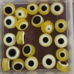 Ojos planos amarillos 6mm