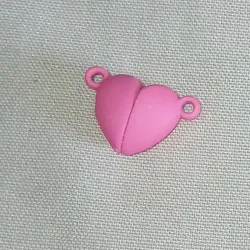 Paquete de 10 corazones inmanetizados rosados