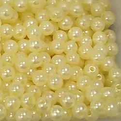 Paquete de perlas amarillas 6mm